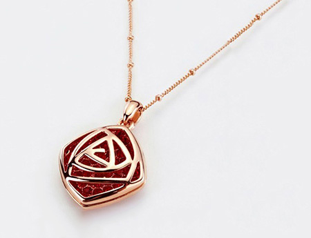 Vacuum Coated Rose Gold Necklace