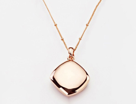 Vacuum Coated Rose Gold Necklace